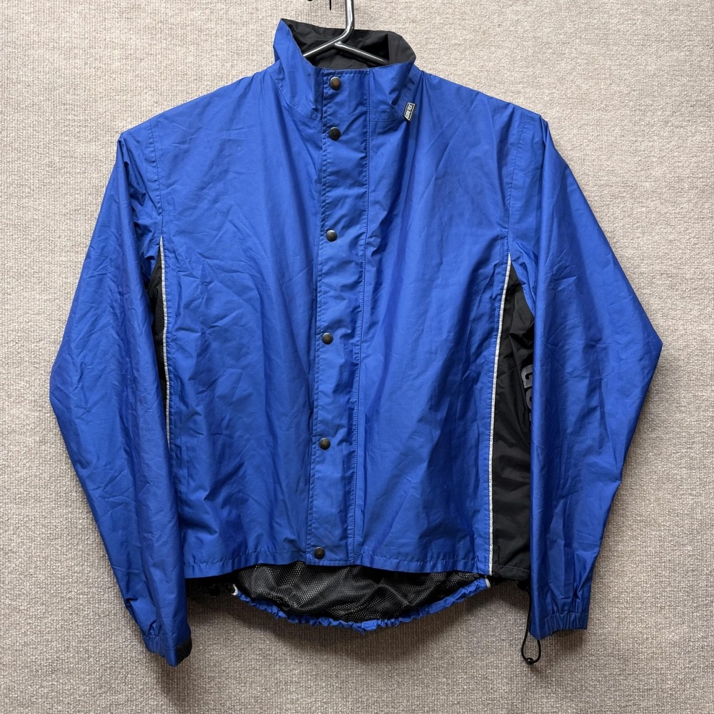 Gore Bike Wear Gore-Tex Cycling Jacket Mens XL Blue Black Waterproof Windbreaker